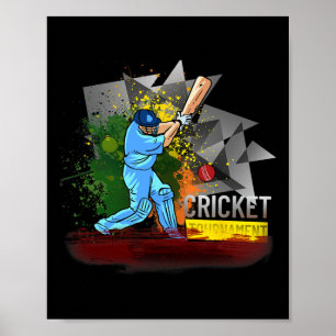 Indien Cricket T-Shirt Nationale Fans Team Trikot Poster