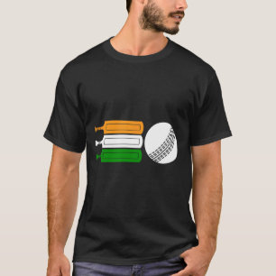Indien Cricketspieler Ll Indische Flagge Cricket-T T-Shirt