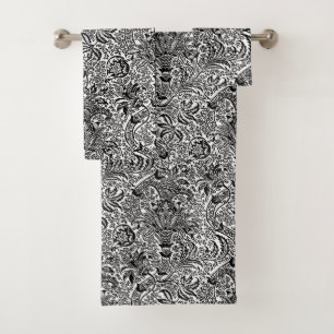 Indien de William Morris, noir et blanc