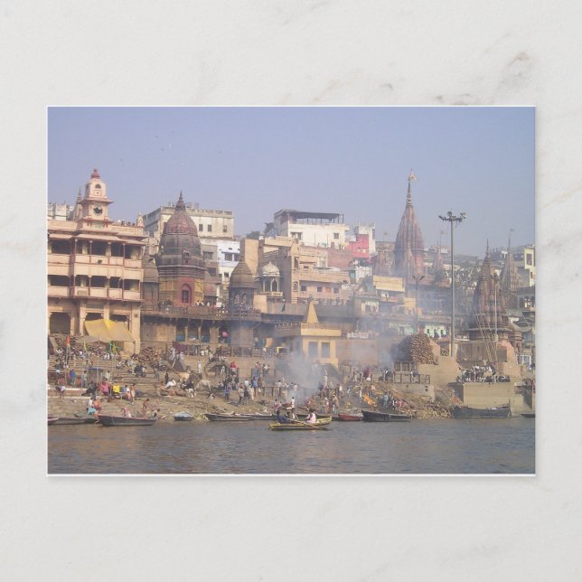 Indien der Ganges Postkarte (Vorderseite)