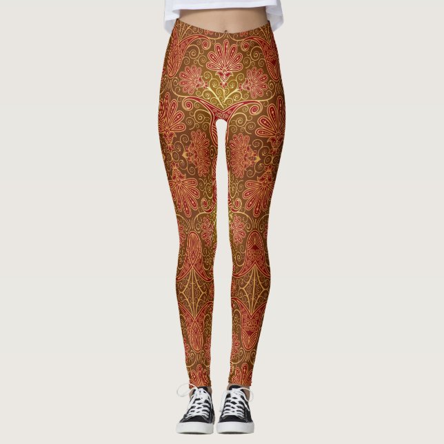 Indien-Design Leggings (Vorderseite)