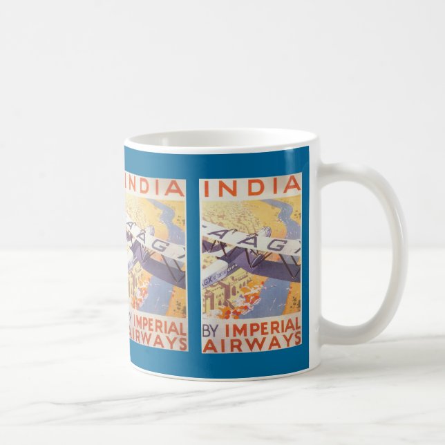 Indien durch Imperial Airways Kaffeetasse (Rechts)