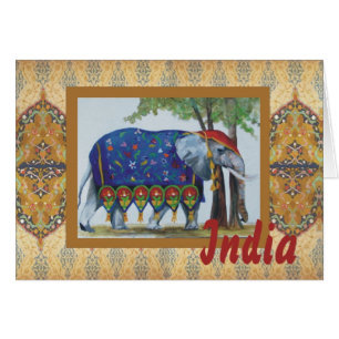 Indien-Elefantkarte #1