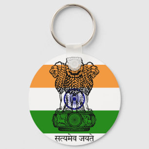 Indien-Emblem Schlüsselanhänger