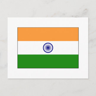 Indien FLAG International Postkarte
