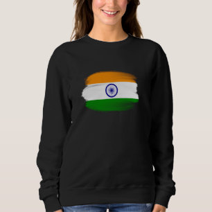 Indien Flagge Indische Cricket Geschenke Urlaub Cr Sweatshirt