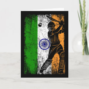 Indien-Flagge Indische Cricket-Trikot Fan Spieler Karte
