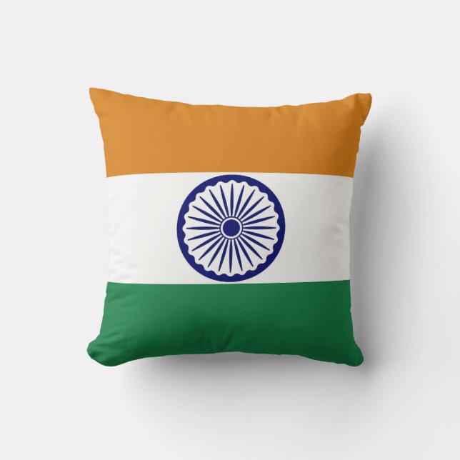 Indien-Flagge Kissen (Vorderseite)
