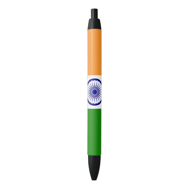 Indien-Flagge Kugelschreiber (Vorderseite Vertikal)