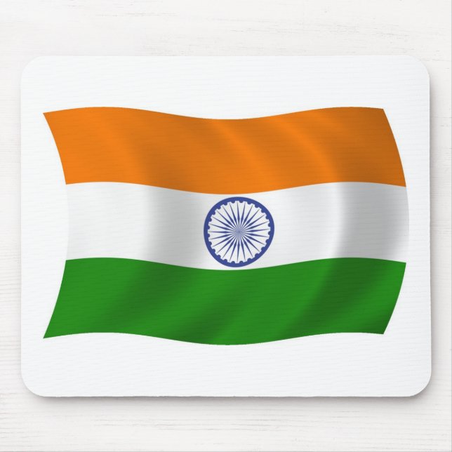 Indien Flagge Mauspad (Vorne)