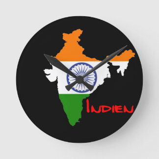 Indien Flagge Uhr