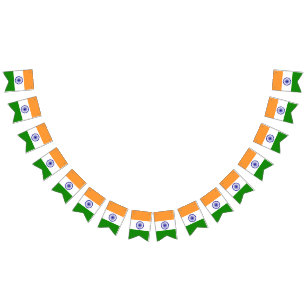 Indien-Flagge Wimpelkette