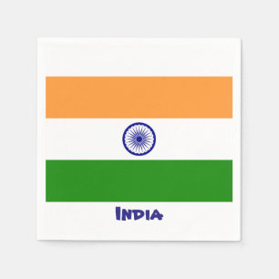 Indien-Flaggen-Servietten Serviette