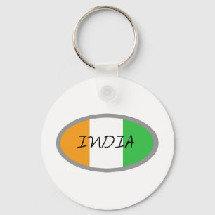Indien-Flaggenentwurf! Schlüsselanhänger