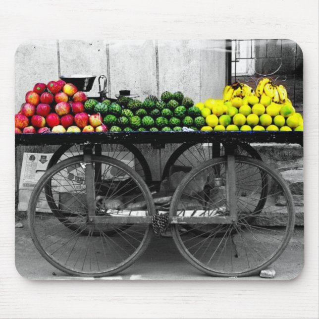 Indien-Frucht-Wagen Mousepad (Vorne)