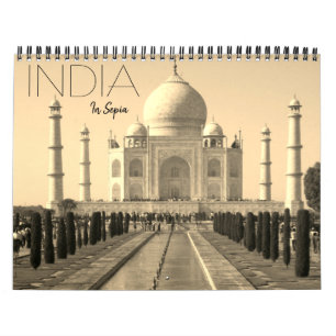 Indien in Sepia 2026 Kalender