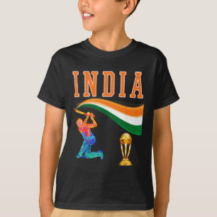 Indien Indische Cricket-Team-Trikot T-Shirt