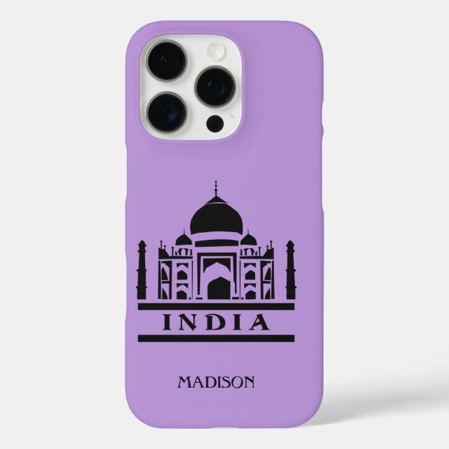 INDIEN-individuelle Name iPhone 16 Pro Hülle (Rückseite)