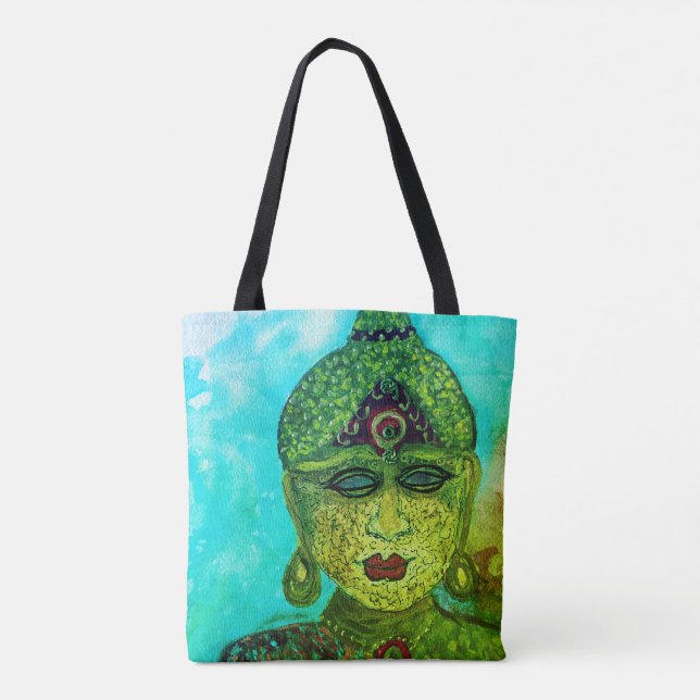 Indien Inspirierte Buddha Shoulder-Tasche Tasche (Rückseite)