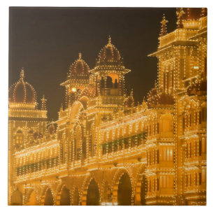 INDIEN, Karnataka, Mysore : Majaraja-Palast (b. 2 Fliese