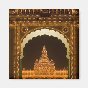 INDIEN, Karnataka, Mysore: Majaraja-Palast (b. 3 Magnet