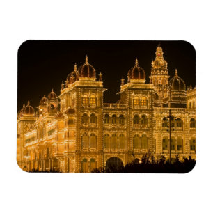 INDIEN, Karnataka, Mysore: Majarajas Palast (b. Magnet