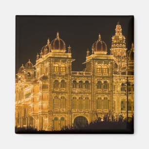 INDIEN, Karnataka, Mysore: Majarajas Palast (b. Magnet