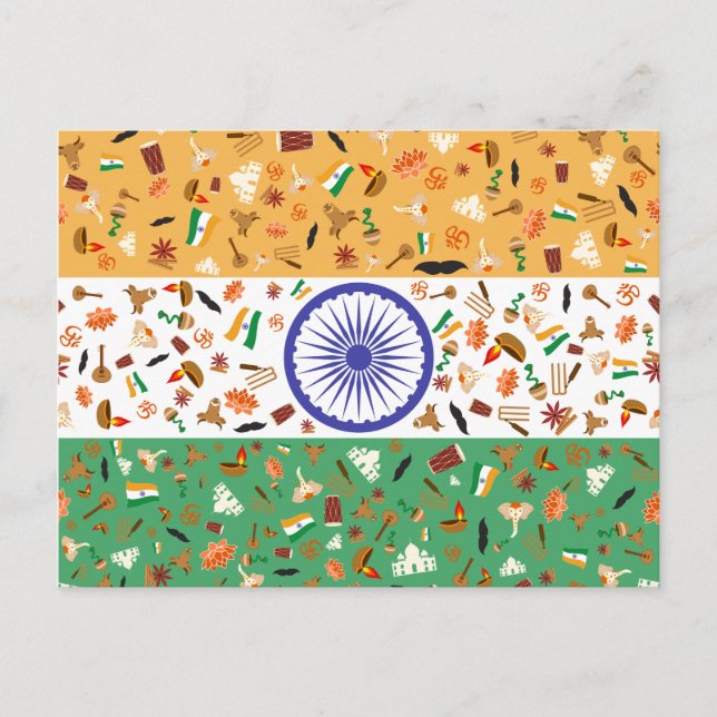 Indien: Land der Traditionen und des Diversity Postkarte (Vorderseite)