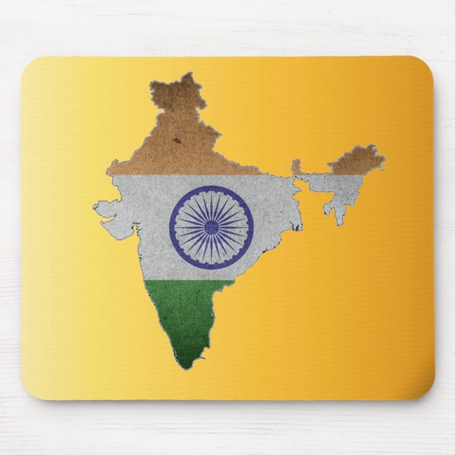 Indien-Landesflagge Mousepad (Vorne)