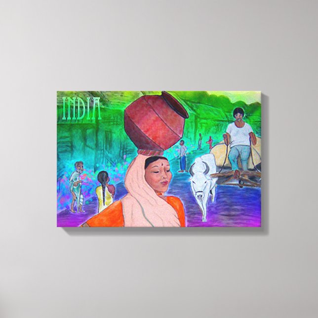 Indien Leinwanddruck (Vorderseite)