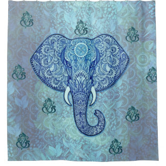 Indien lord-Ganesh-Elefantenkunst Duschvorhang
