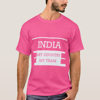 Indien Mein Land Mein Team Konzept T-Shirt