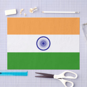Indien Mode Dekor, Indische Flagge Tissue-Papier Seidenpapier