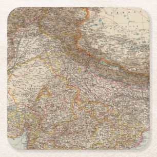 Indien Nord Rechteckiger Pappuntersetzer