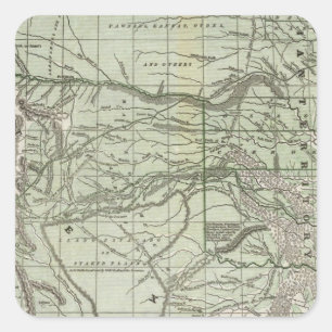 Indien, Nordtexas und New Mexico Quadratischer Aufkleber