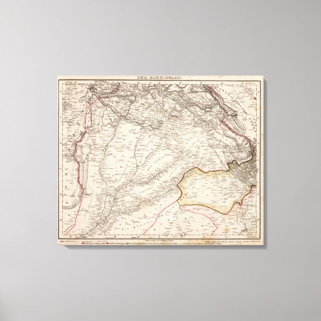 Indien, Pakistan Leinwanddruck (Vorderseite)