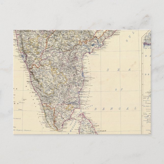 Indien Postkarte (Vorderseite)