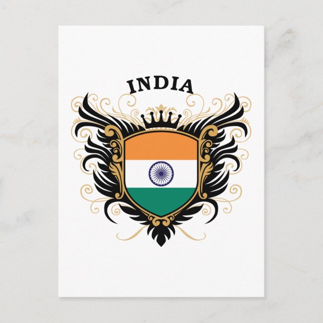 Indien Postkarte (Vorderseite)