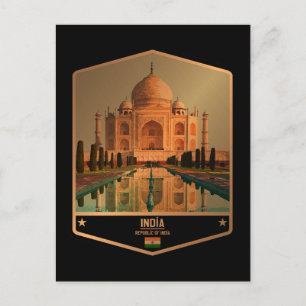 Indien Postkarte