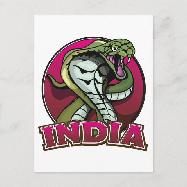 Indien Postkarte (Vorderseite)
