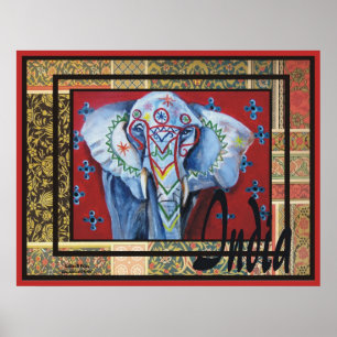 Indien Print #3 Poster