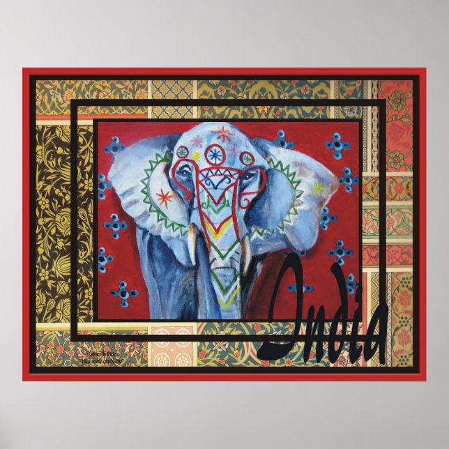 Indien Print #3 Poster (Vorne)