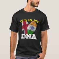 Indien Proud Flag Day Hindi DNA Ashoka Chakra UK E