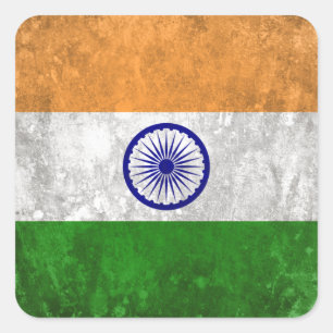 Indien Quadratischer Aufkleber