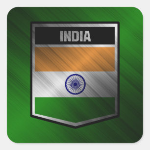 Indien Quadratischer Aufkleber