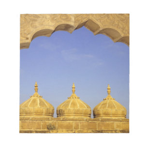Indien, Rajasthan, Jaisalmer. Sandsteinkuppel Notizblock