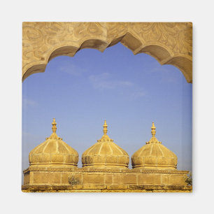 Indien, Rajasthan, Jaisalmer. Sandsteinkuppeln Magnet
