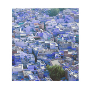 INDIEN, Rajasthan, Jodhpur: Blaue Stadt Jodhpur Notizblock