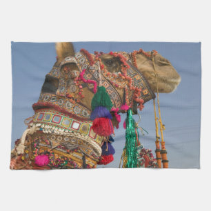 INDIEN, Rajasthan, Pushkar: PUSHKAR KAMELMESSEN, Handtuch