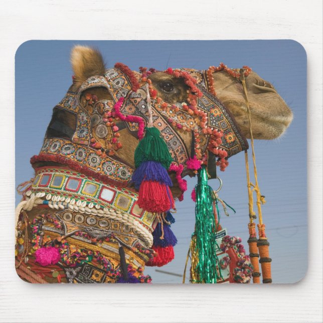 INDIEN, Rajasthan, Pushkar: PUSHKAR-KAMELMESSEN, Mousepad (Vorne)